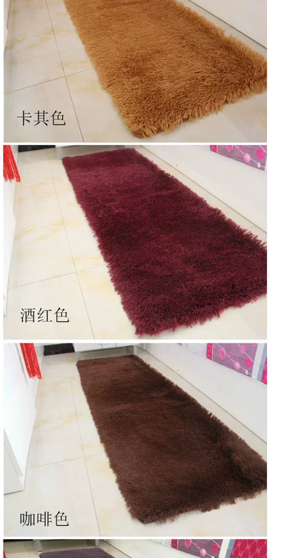 Có thể giặt dày dày lông dài sang trọng phòng ngủ cạnh giường ngủ cửa sổ bay hiên hiên mat mat ban công thảm nhựa trải sàn vân gỗ