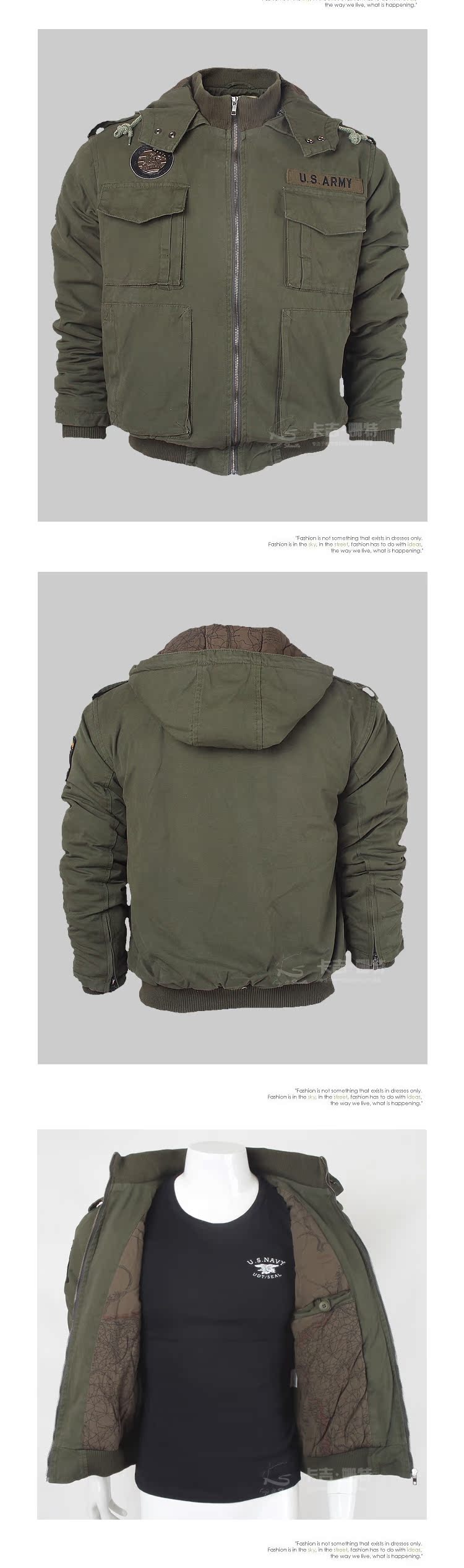 Áo khoác bomber mới Nam Mỹ 101 Sư đoàn trên không Quân đội ngoài trời Quạt cắm trại cắm trại Trang phục - Những người đam mê quân sự hàng may mặc / sản phẩm quạt quân đội giày sĩ quan cấp úy