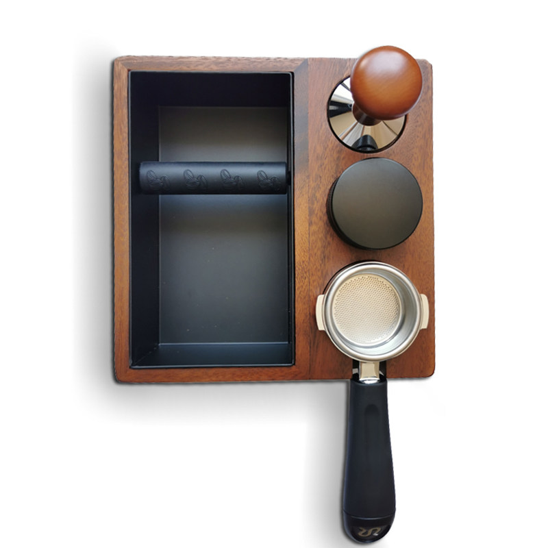 Wood grain coffee machine powder slag bucket large dregs slot to connect powder box small waste bucket milk tea coffee dregs matching appliances