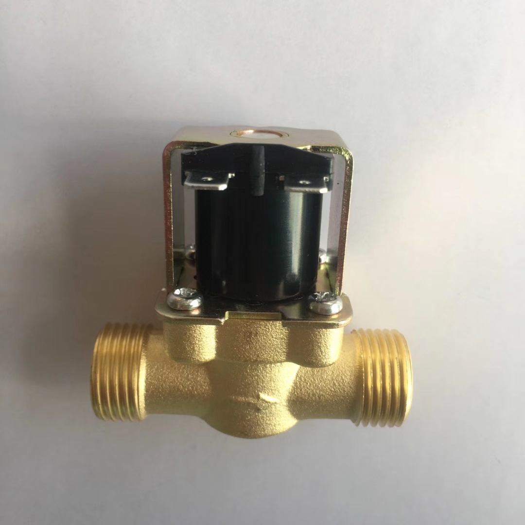 4 points 6 points external thread copper solenoid valve G1 2 G3 4 normally closed DC12V water inlet valve