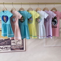 Gigi Magic House Girls Children's Cotton Dress Flip Sequins Various Princess Cartoon Unicorns