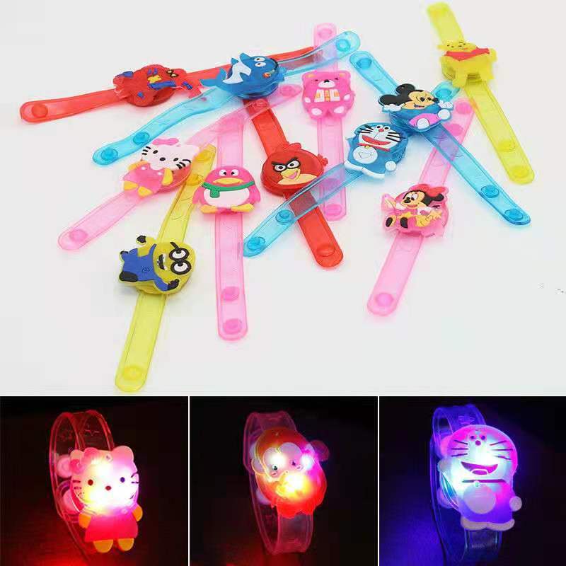 Children Luminous Hands Ring Wrists Flash Watches Kids Creative Night Run Small Toys Ground Students Prizes