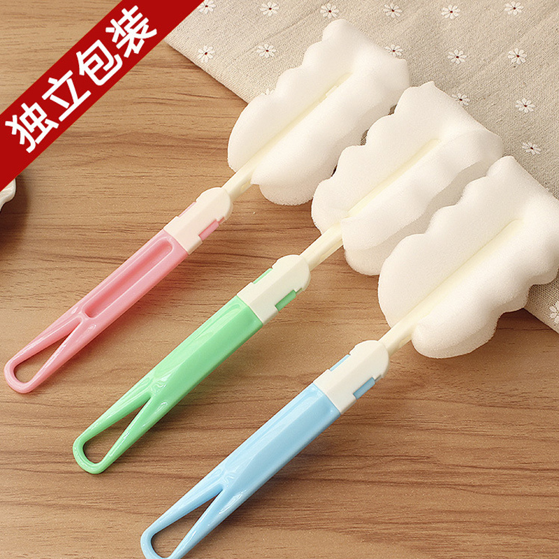 20 sponge bottle cups brushed long handle insulated cups brush cups Cleaning brushes Home Kitchen Wash Wash Clothes