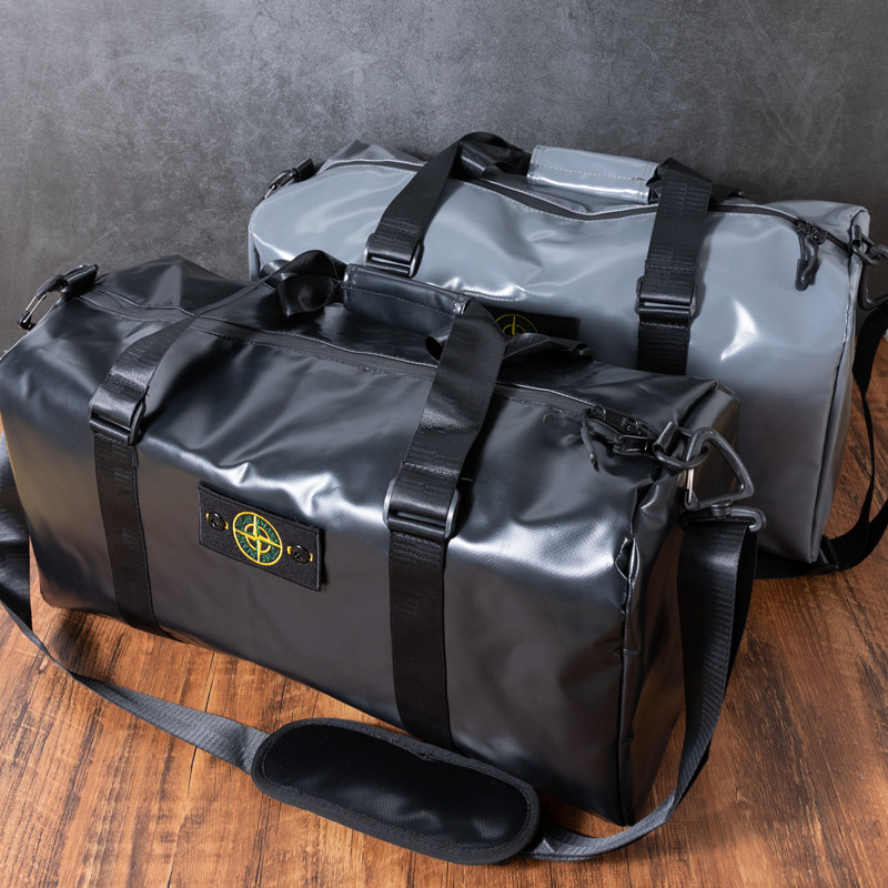 Tide brand Stone Island luggage bag PVC waterproof handbag dry and wet separation sports fitness bag travel large travel bag