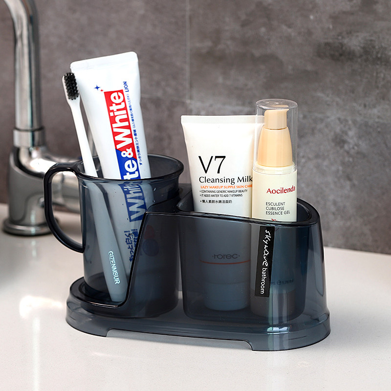 South Korea Import Wash Cup Suit Makeup Room Free of perforated Shelf travel portable toothpaste toothbrush cup accommodating shelf