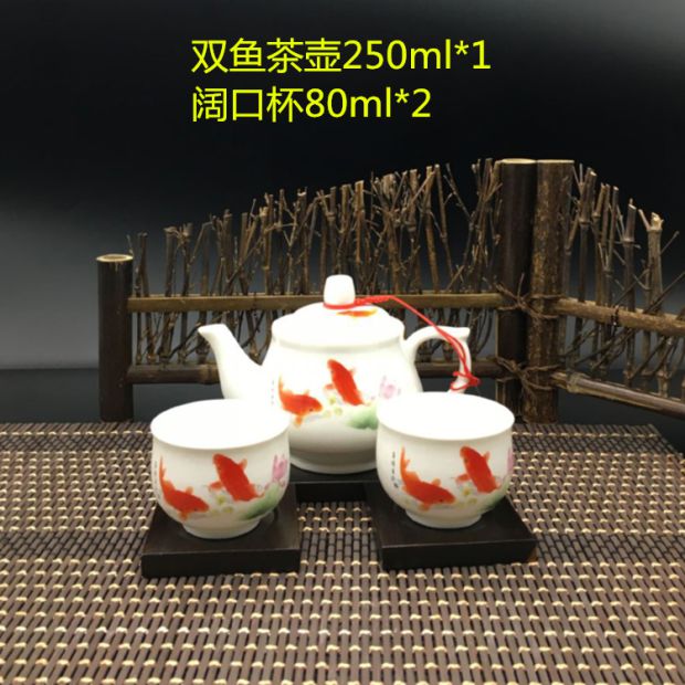 Bộ ấm trà gốm sứ đơn gốm kungfu công suất nhỏ ấm trà nhỏ ấm trà bằng sứ màu xanh và trắng để gửi dây ấm đun nước - Trà sứ bộ tách trà