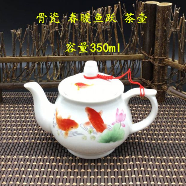 Bộ ấm trà gốm sứ đơn gốm kungfu công suất nhỏ ấm trà nhỏ ấm trà bằng sứ màu xanh và trắng để gửi dây ấm đun nước - Trà sứ bộ tách trà
