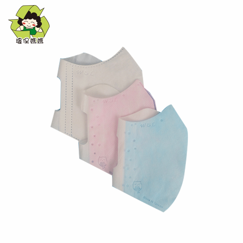 Taiwan imports environmentally friendly mother disposable non-woven fabric 3D three-dimensional summer breathable adult mask thin section 5 packs