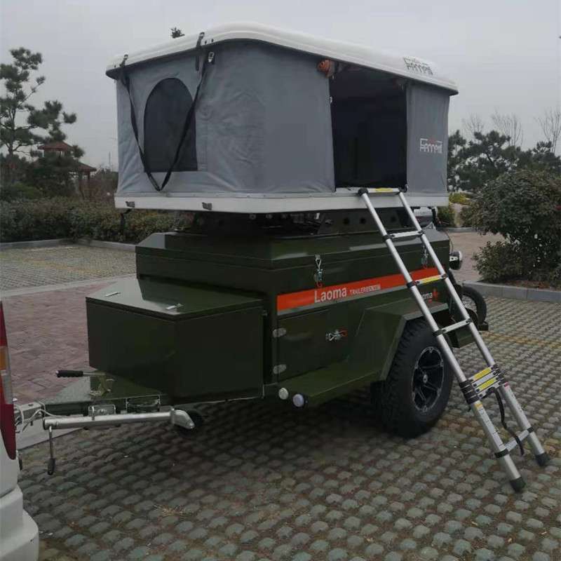 Trail-Mounted Rv Off-Road Car Camper Self-Driving Tour Trailer Home Rear-Mounted Travel Small Trailer Can Be Taken on the Plate
