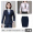 Women's navy blue (suit short skirt) white shirt