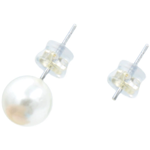 Силиконовые прозрачные металлические пластиковые серебряные серьги, золото 750 пробы