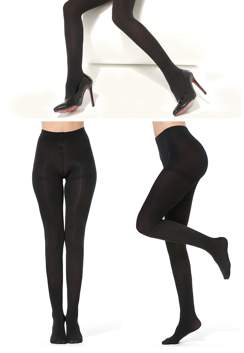 Langsha vớ nữ mùa hè phần mỏng chống móc lụa pantyhose dày mùa xuân và mùa thu vớ nữ đen thịt màu đáy vớ tất dài đến đầu gối