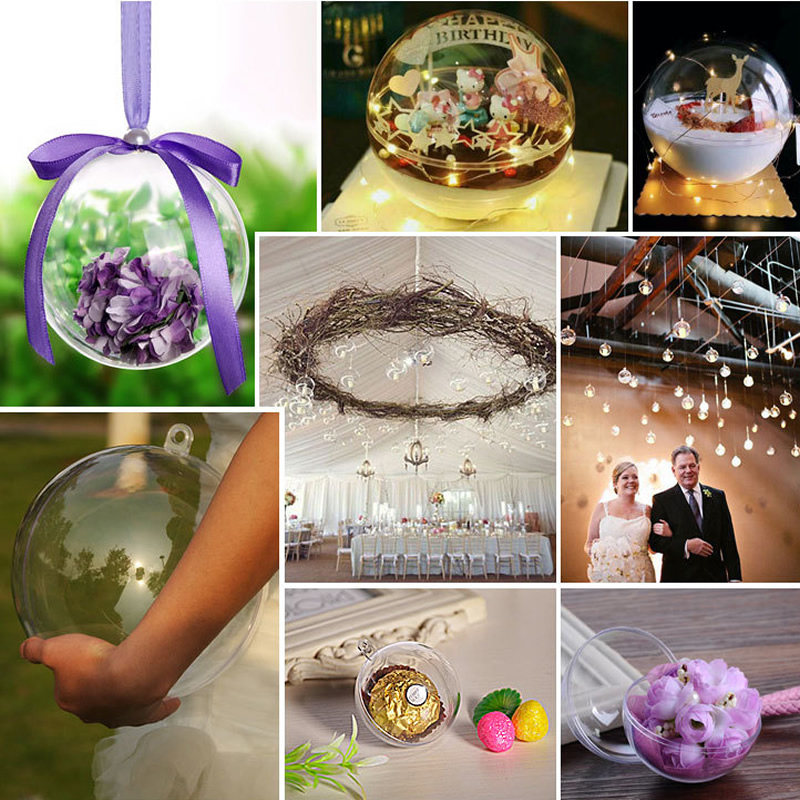 High Overdraft Plastic Hollow Round Ball Diy Hand Bath Salt Ball Mold Christmas Decoration Pendant Ball Display Finger time