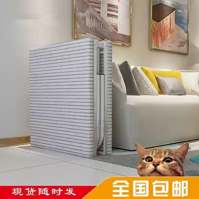 Economical thick one meter two bed single bed folding bed lazy wooden bed plate iron bed frame rental house Outdoor