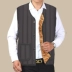 Mùa thu và mùa đông cộng với size áo nhung ấm áp bằng vải cotton áo khoác ba lỗ nam Áo vest cotton