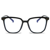 Черные рамки миопические очки женская защита синий свет может соответствовать цифровой красоте, большому лицо, большая рама, рамка глаза, плоский свет.