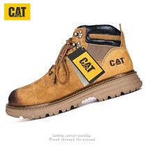 Male outdoor Martin boots genuine leather Lauprotect boot headlayer cow leather TNF CAT Carter retro tooling High Help Rhubarb Boots