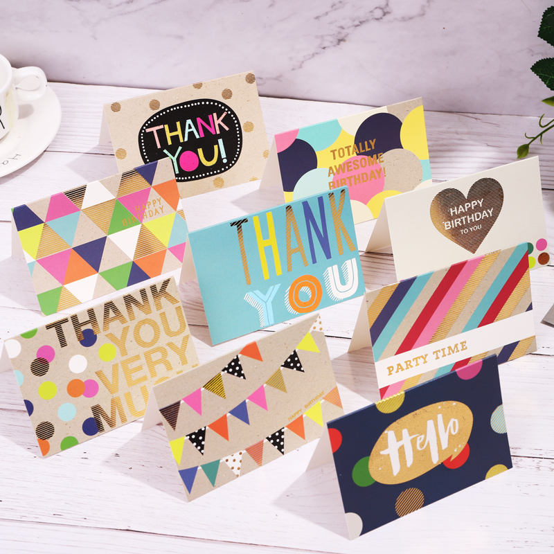 With Envelope Folded Greeting Cards Small Card Korea Creative Little Fresh Message Card Thanks Card Holiday Blessing Cards