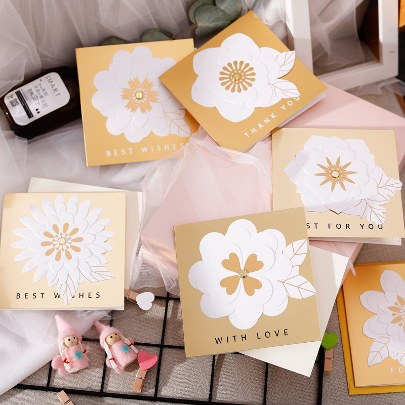 Stereokorea Creative Children Blessings Greeting Cards With Envelopes Mini Message Card Birthday Thanks To Card Small Card Paper