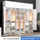 Tủ quần áo đơn giản vải thép đậm khung cốt thép đơn ngân sách toàn bộ hộ gia đình gấp dày đôi tủ quần áo giá - Buồng mẫu tủ giày gỗ tự nhiên