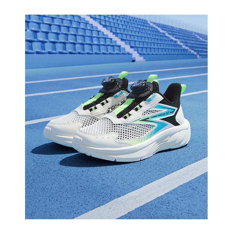 361 Degree Kidsren's Shoes, Kidsren's Running Shoes, Summer New Style Breathable Large Mesh Boys' Shoes, Youth Boys' Sports Shoes — 35