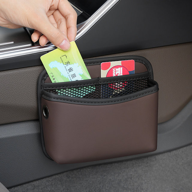 Car storage bag interior door central control seat