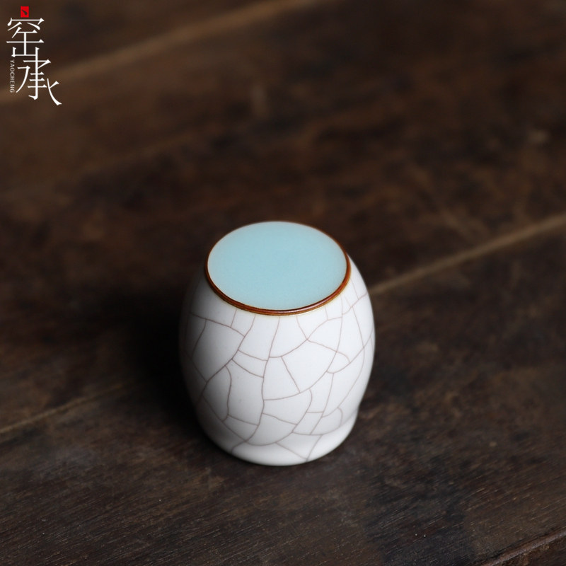 Longquan Celadon Xu Jiwu Purely Handmade Brother and Brother Double Glaze Combined with Cover Set Ceramic Pot Cover Kung Fu Tea Ceremony Zero Matching