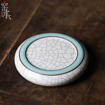 Dragon Quanqing Porcelain Hsu Stepwu Pure Handmade Double Glazed Combined Cup Cushion Ru Kiln Cup Toceramic Cover Tea Track Zero Fit