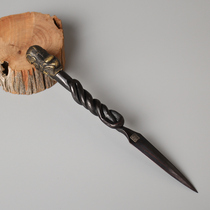 High-grade Kung Fu tea road zero with Jianglong Master handmade Puer tea needle smelting steel forging tea cone Tea accessories