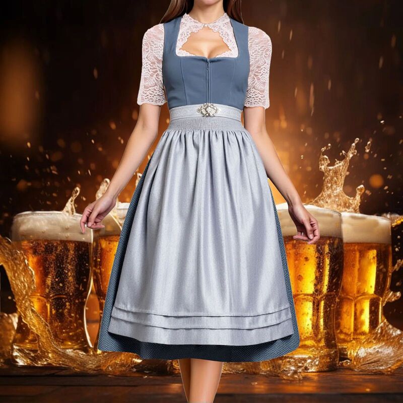 Women Oktoberfest Traditional Bavarian Dress Dirndl Costume