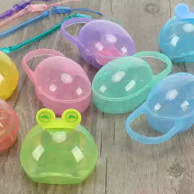 Pacifier box dustproof Portable Universal baby anti-drop chain anti-drop chain rope fixing device storage box