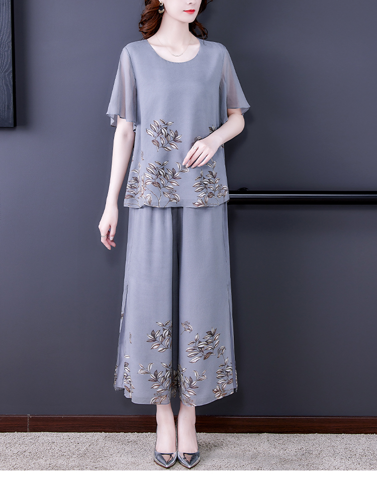 E6061 870K ĐỒ BỘ NỮ TAIRYA BIG SIZE NGOẠI CỠ NGẮN TAY MÙA HÈ TRUNG NIÊN THỜI TRANG NỮ LỤA TƠ TẰM G03 SẢN PHẨM MỚI