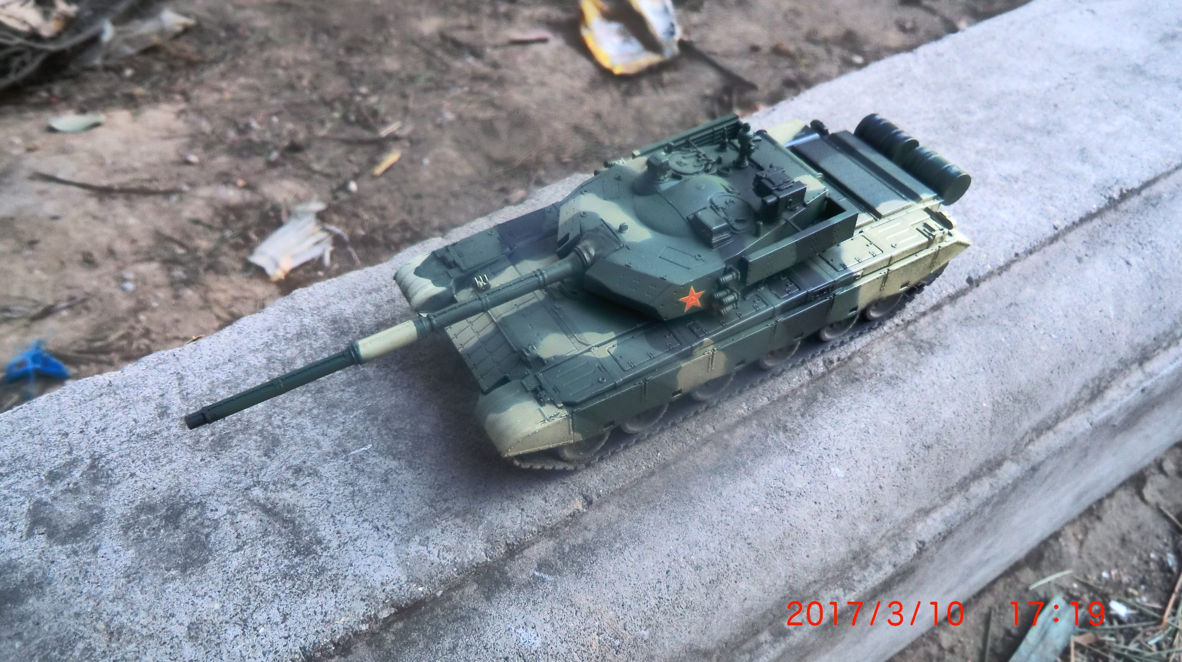 Six-sub-meter PS720050 1 72 99A TANK MODEL GENERATION (bag plate piece)