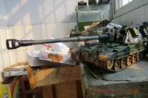 Small number of hands 00324 1 35 AS90 Tank finished substitute work (package plate pieces)