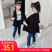 Girl phù hợp với áo khoác mùa xuân váy 2020 mới của Hàn Quốc phiên bản của chiếc áo khoác không khí cô gái dành cho trẻ em trong chiếc áo khoác mùa xuân mùa thu con lớn