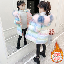 girls' winter cotton coat 2022 new Korean style big kids winter thick cotton padded children girls down padded coat