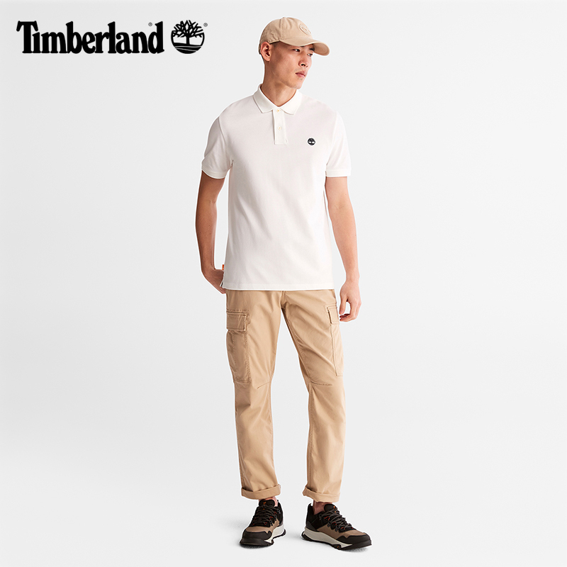 Timberland添柏岚官方男装22春夏新款短袖POLO衫休闲商务|A62T5