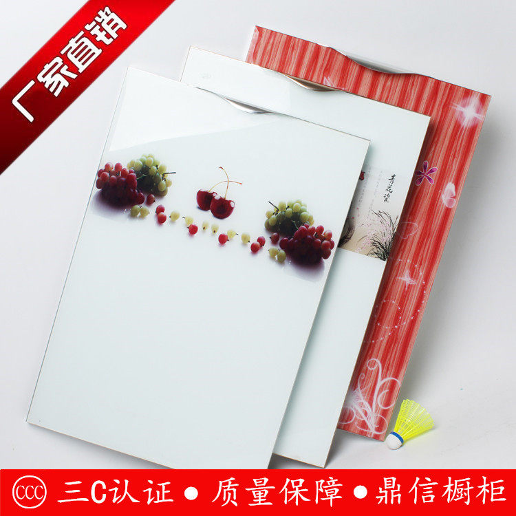 Cryptic door 3c tempered glass door fixed as crystal steel door plate integral whole cabinet door panel door panel door maker kitchen custom