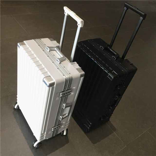 Internet celebrity ins suitcase universal wheel women's trolley case men's suitcase 22 aluminium frame boarding case 26 trendy Korean version hard case