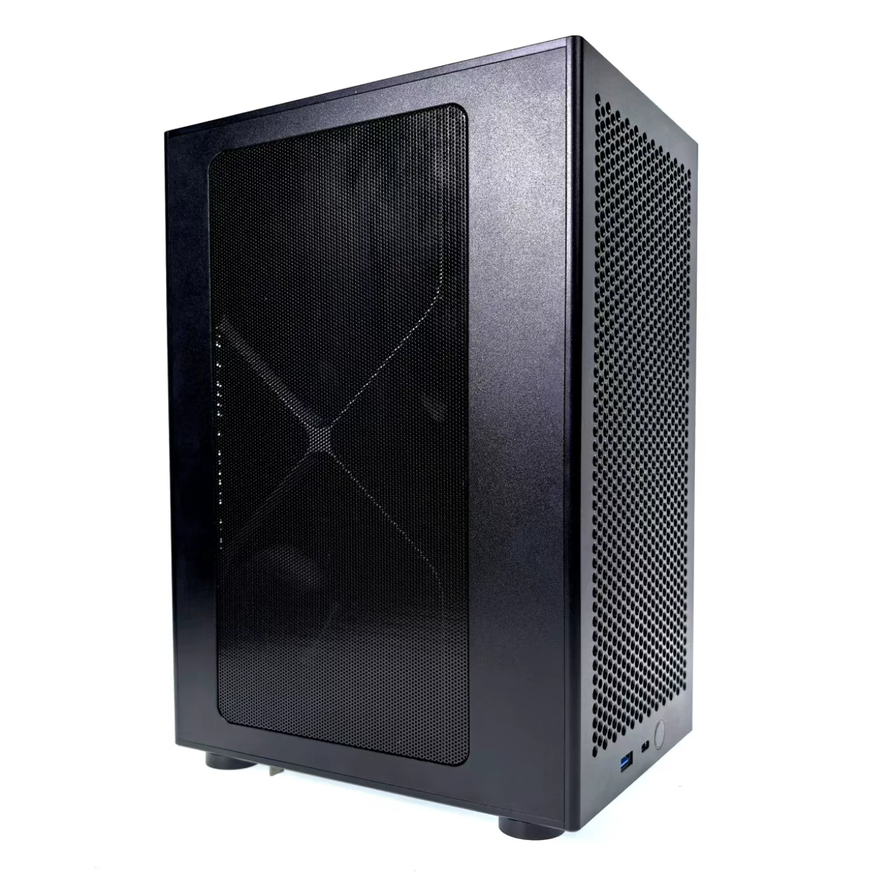Новый полностью алюминиевый ITX мини-слот ЗС-STSFF вертикальный корпус для ПК 9.3L маленький объем воздушное охлаждение