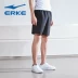 Erke / Hongxing Erke chính hãng mùa hè mới quần nam đẹp trai đen mềm mại thoáng khí quần short nam giản dị