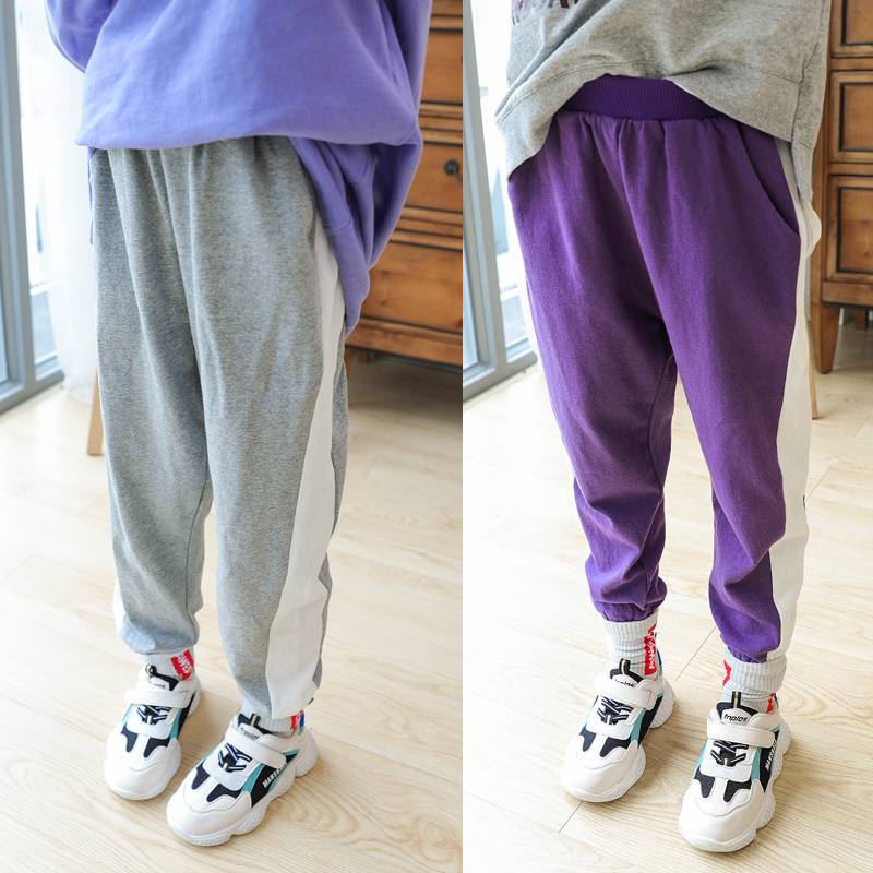 Cô gái quần mùa hè váy 2020 mùa xuân mới và mùa thu sweatpants lỏng mỏng thủy triều cô gái lớn cậu bé bông gai dầu khí quần âu.