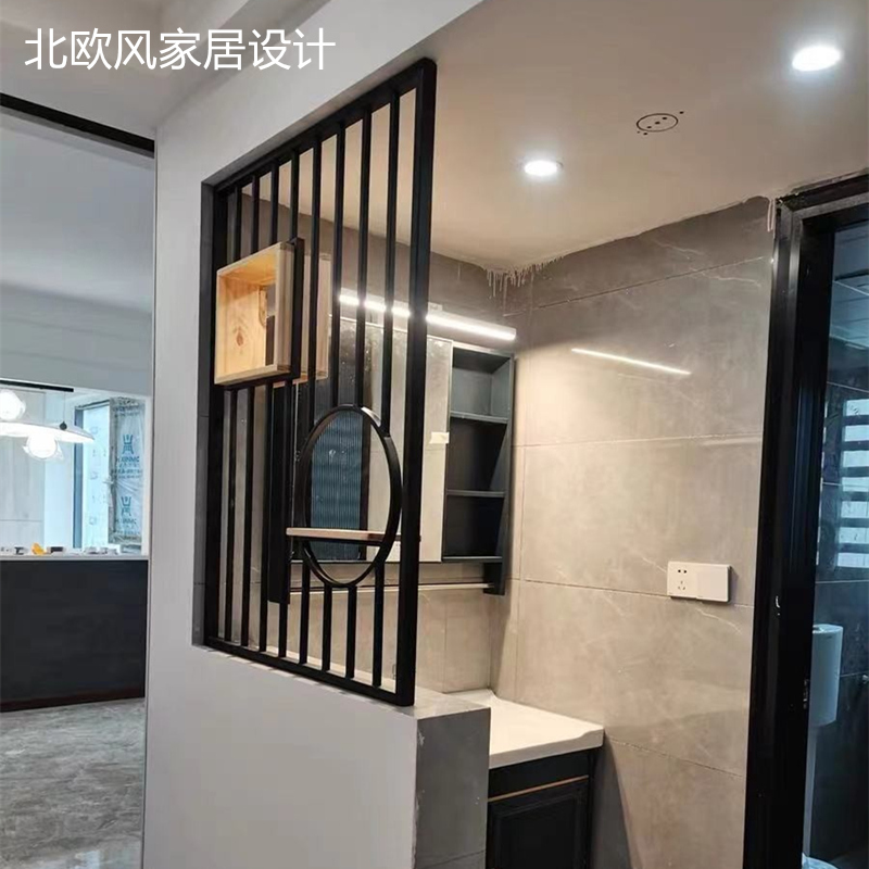 Nordic screen partition living room modern minimalist dining room simple light luxury porch powder room hollow screen decorative wall