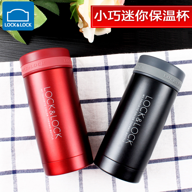 Music Buckle Lotte buckle insulated cup female small capacity Mini small portable small male water mug 200ml lettering custom