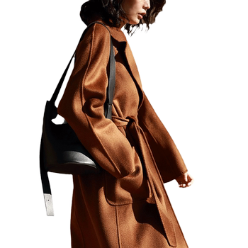 Beiyuan m home labbro long double-sided cashmere coat