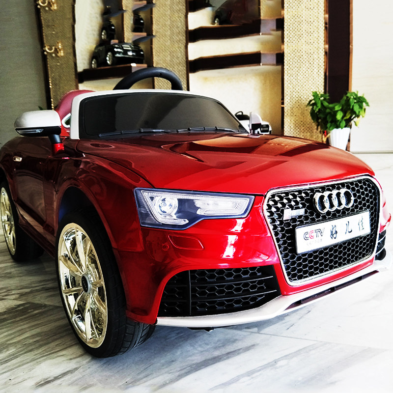 New Audi children's electric car four-wheel sports car remote control car can ride baby stroller children's toys