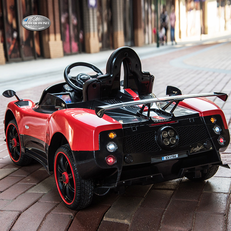 Pagani children's electric car four-wheel car remote control toy car for sitting man child baby with remote control baby carrier