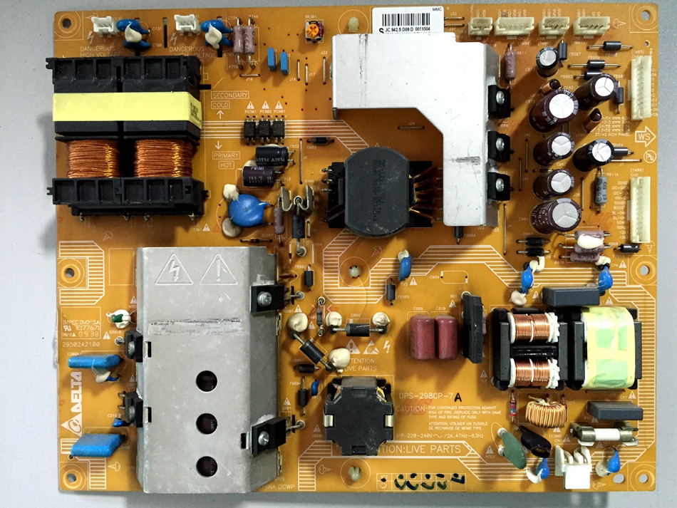 Repair original Philips 42PFL9509 93 42PFL7409 93 Power Board DPS-298CP-7 A