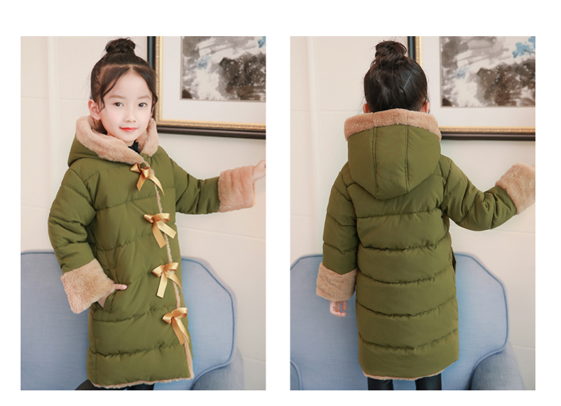 6 nữ lớn trẻ em áo khoác mùa đông cotton 2018 trẻ em 8 lông thỏ 10 quần áo cotton dày 12 trường tiểu học 13 nữ 15 tuổi áo khoác phao nữ dáng dài