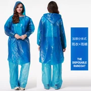 Áo mưa poncho trong suốt quần mưa thiết lập loại tách người lớn đi bộ đường dài ngoài trời không thấm nước thiết lập đi bè leo núi dùng một lần